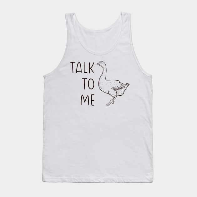 Talk to me bird (Lineal) Tank Top by nickbeta